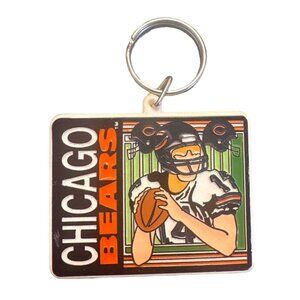 Vintage 1992 Chicago Bears Keychain - Sports Impressions - NFL Team Logo & Playe